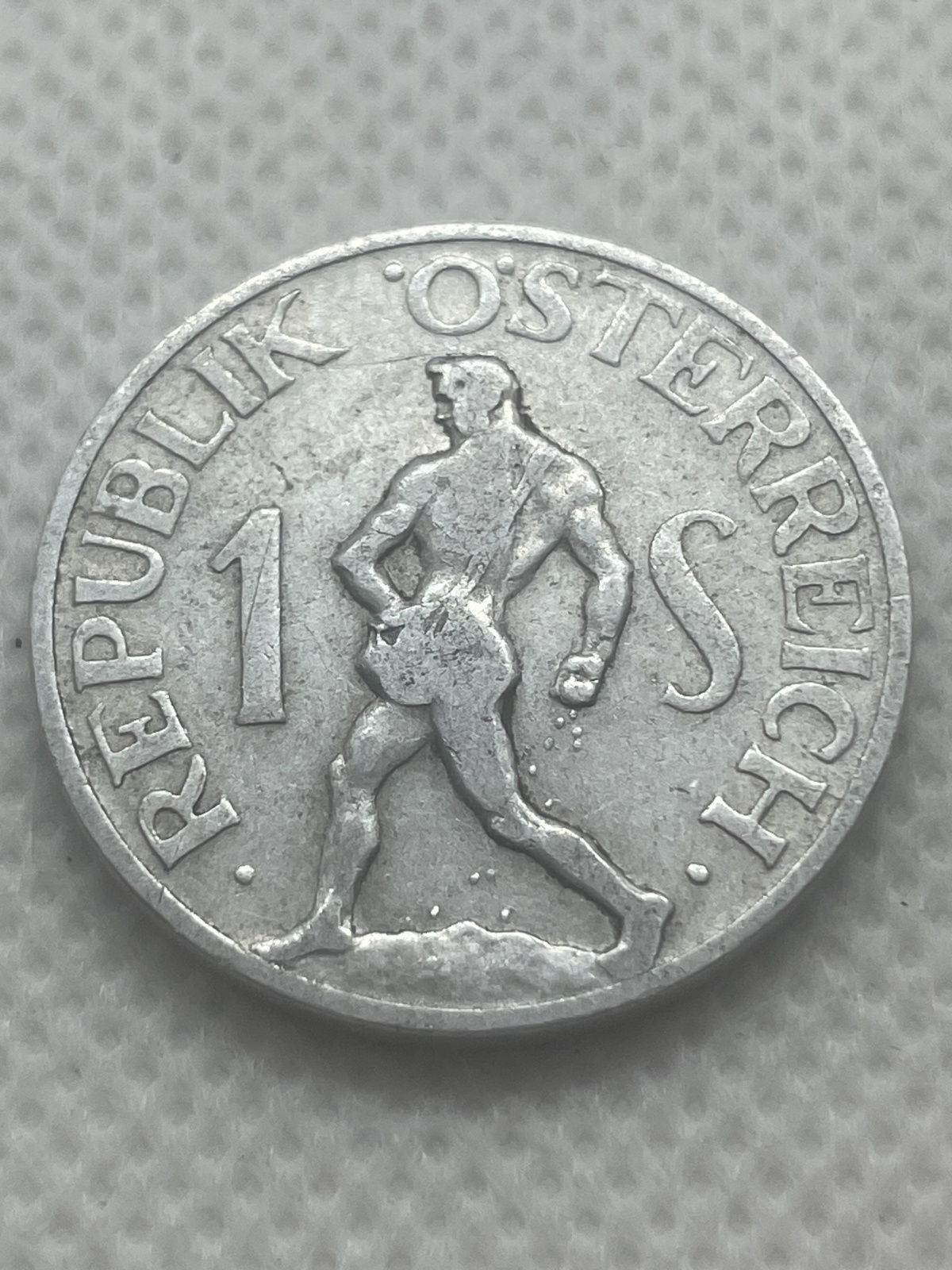 1 Schilling Österreich Münze 1947