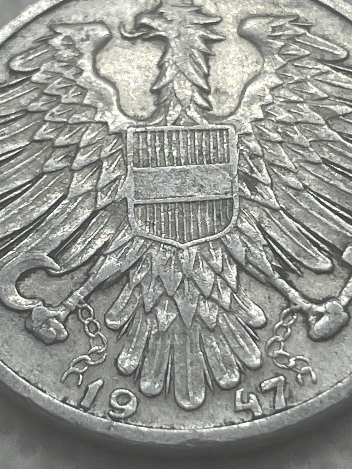 1 Schilling Österreich Münze 1947