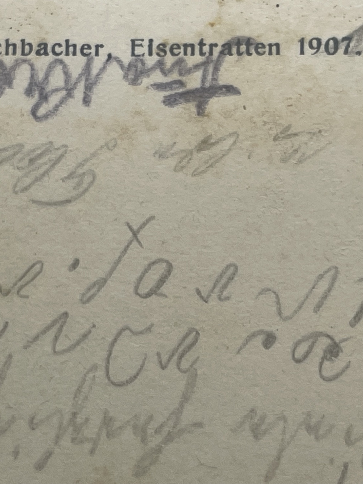 AK Postkarte Eisentratten 1907