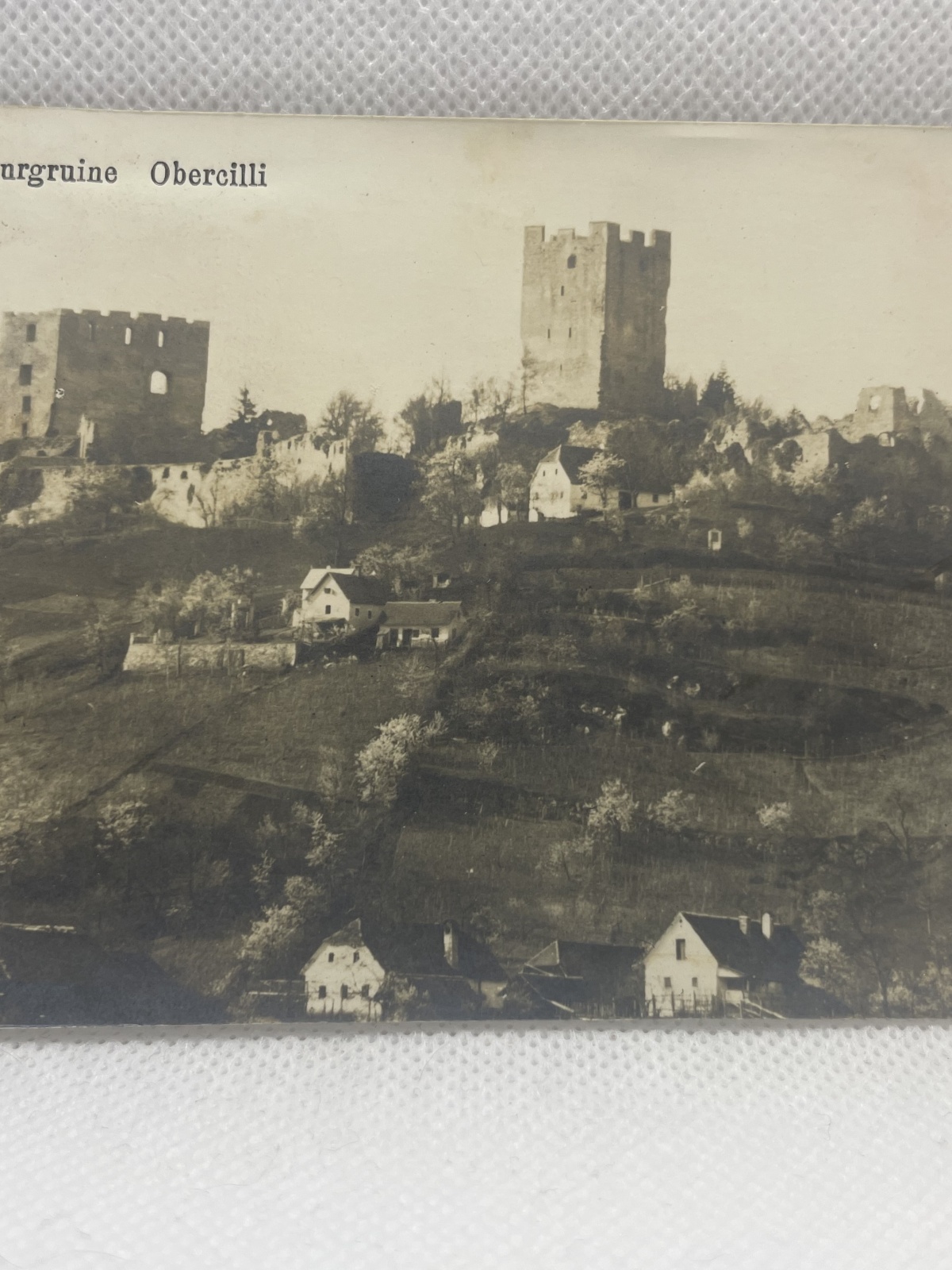 AK Cilli - Burgruine Obercilli 1913 (Slowenien, Celje)