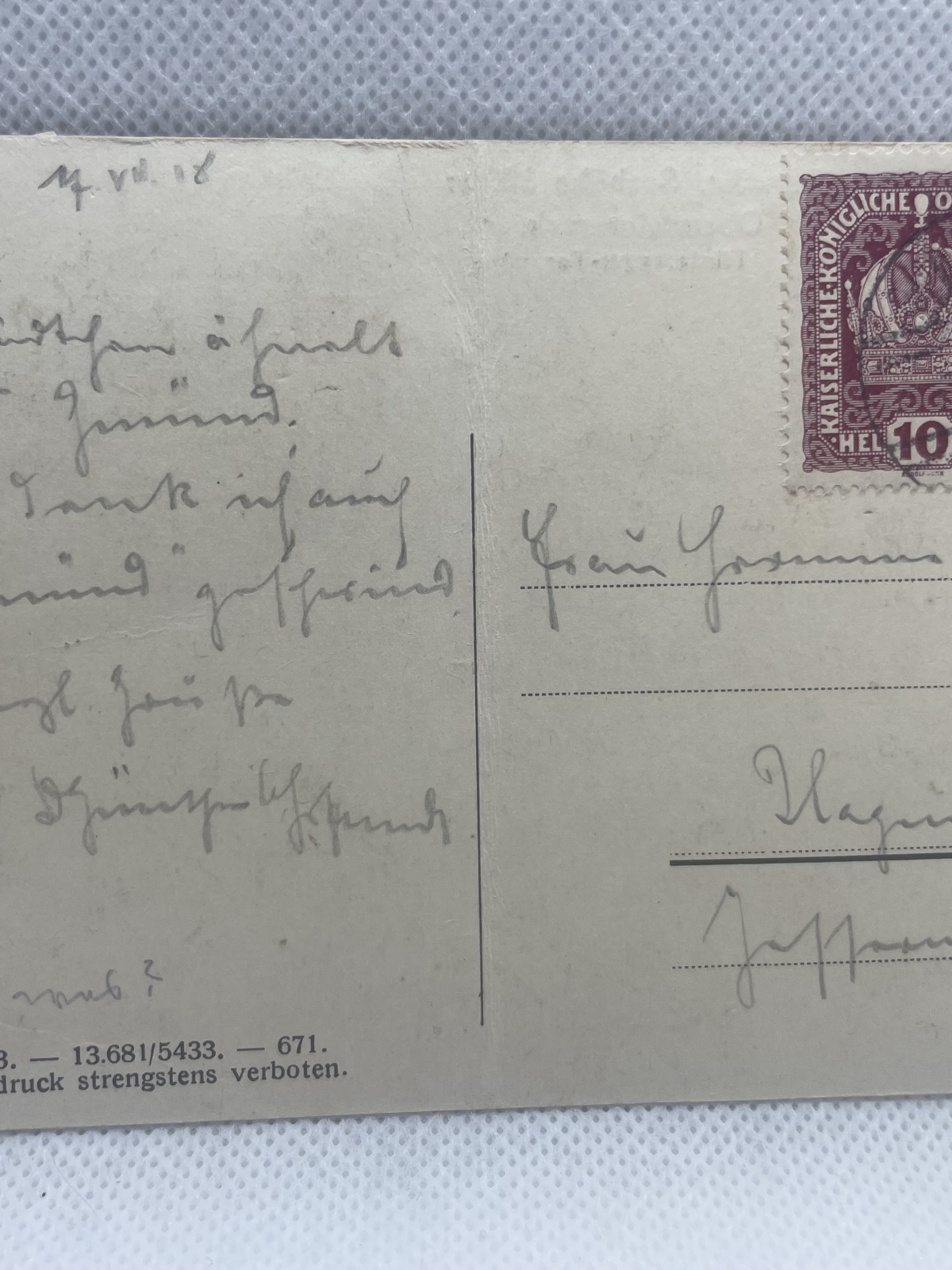 AK Oberwölz, Hinteregger-Tor 1918