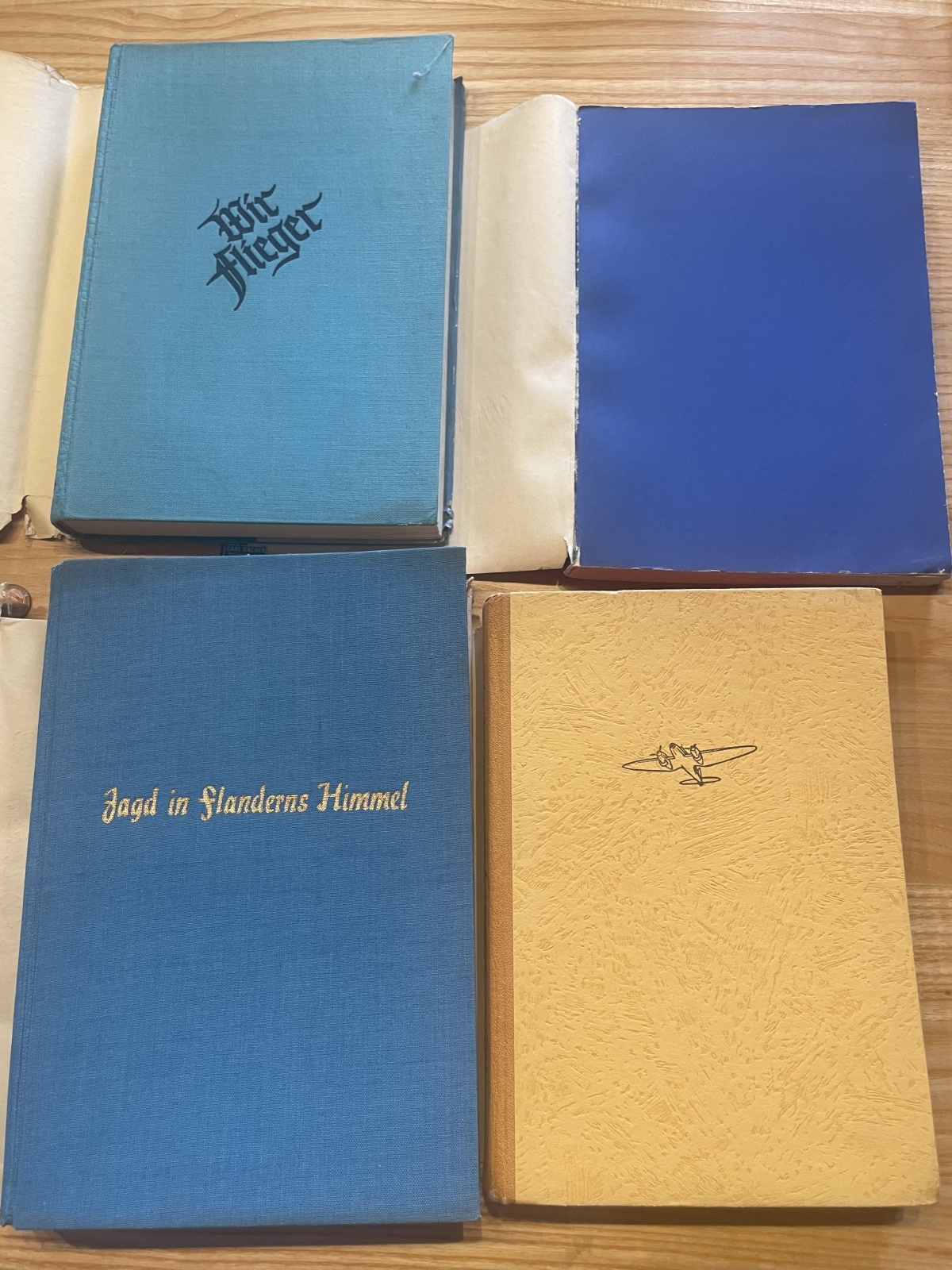 Bücher-Konvolut 30-40er Jahren über Flieger und Flugzeuge