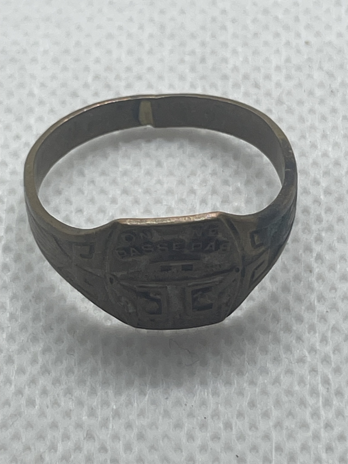 Militaria Ring Maginot Linie "On ne passe pas"