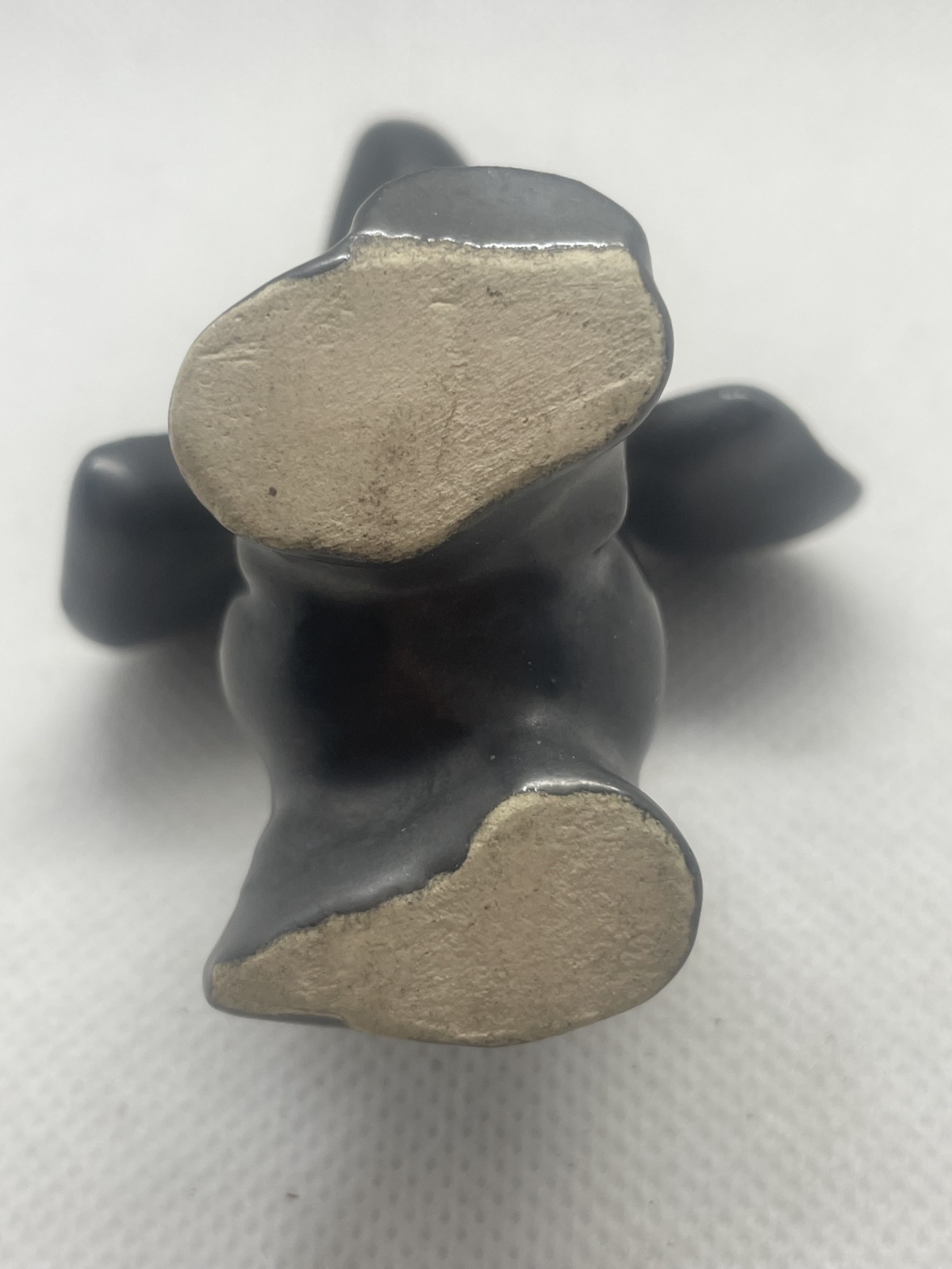 Seltene Mürztaler Keramik - Elefant schwarz