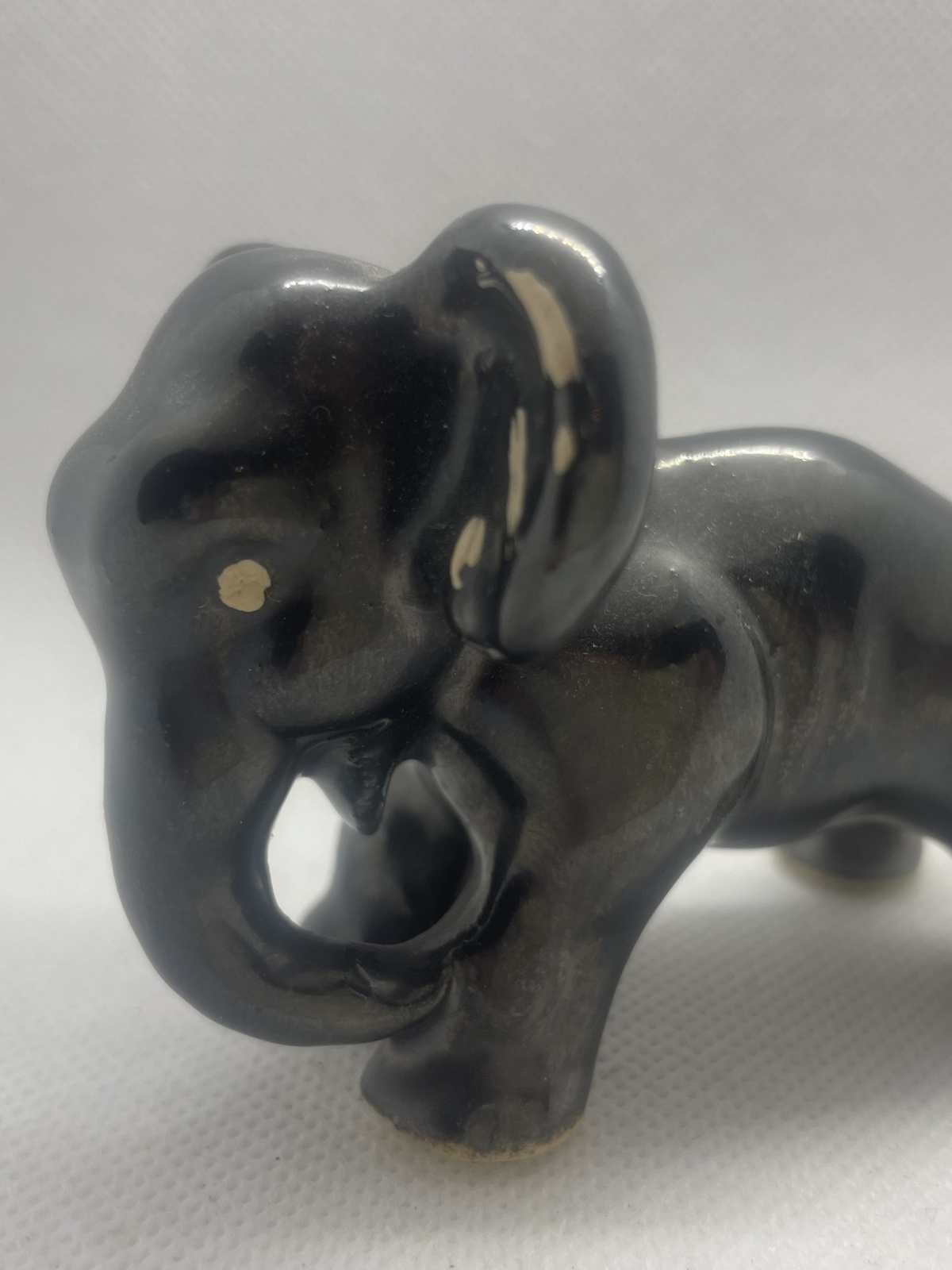 Seltene Mürztaler Keramik - Elefant schwarz