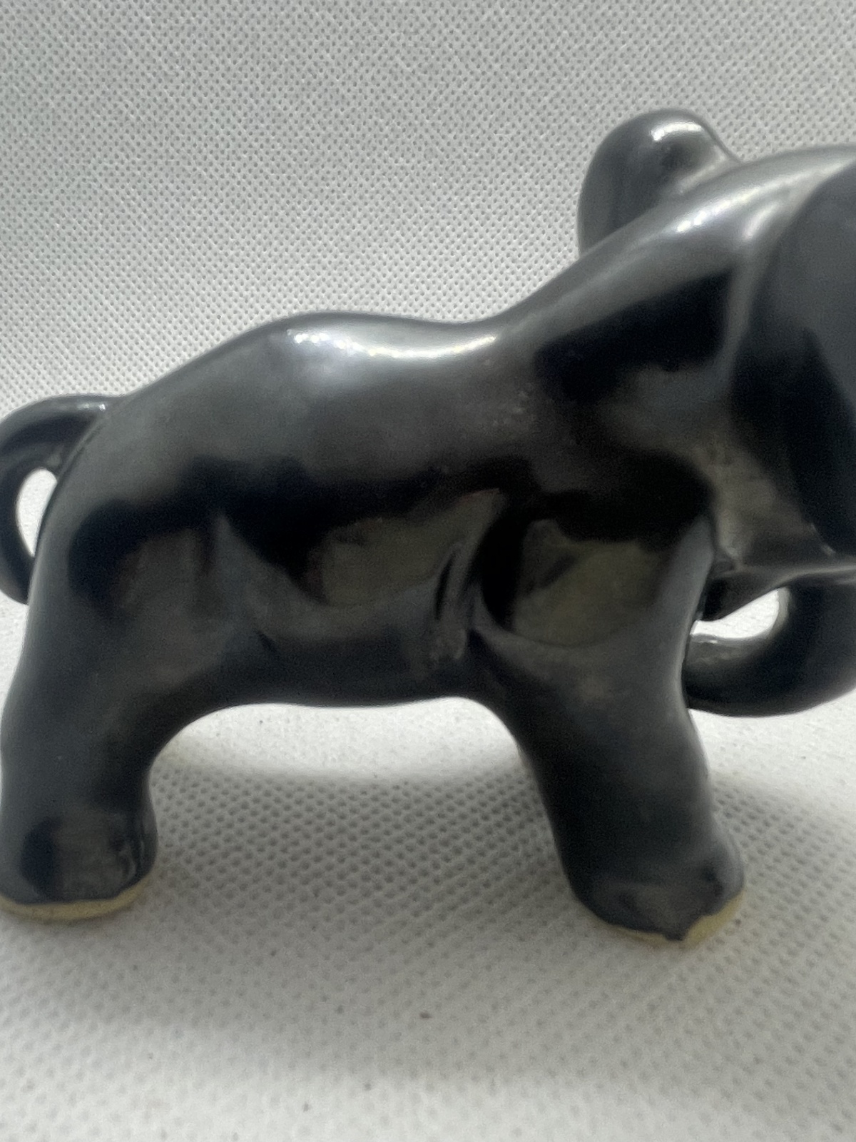 Seltene Mürztaler Keramik - Elefant schwarz