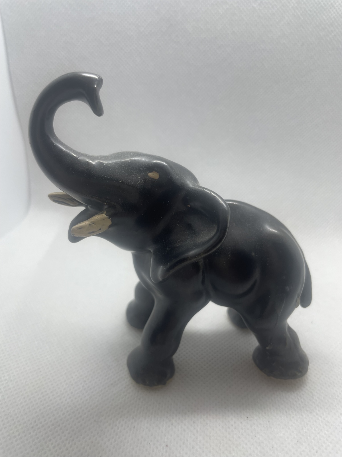 Seltene Mürztaler Keramik - Elefant schwarz