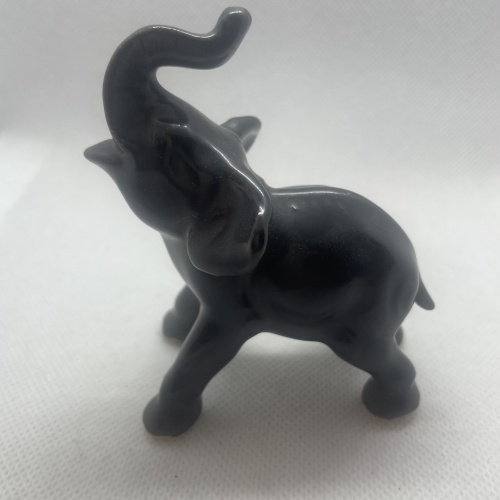 Seltene Mürztaler Keramik - Elefant schwarz