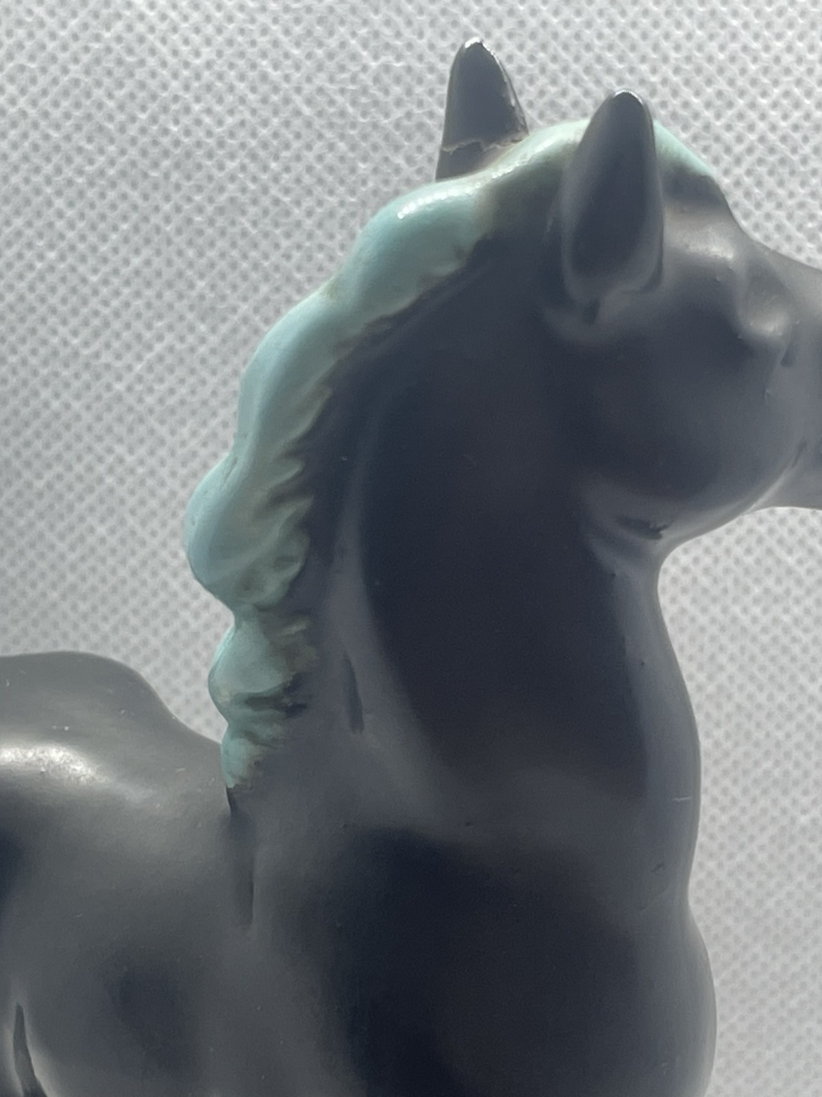 Seltene Mürztaler Keramik - Pferd groß am Sockel