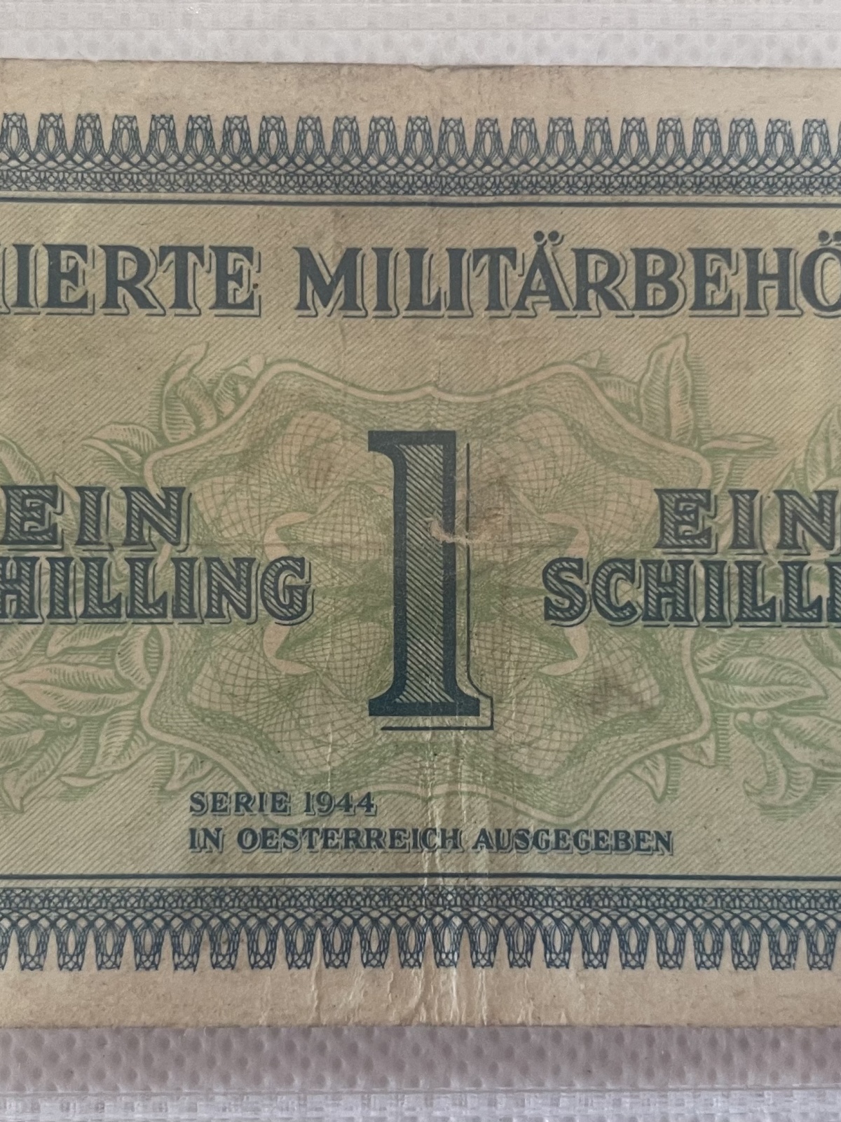 Ein Schilling Serie 1944 Alliierte Militärbehörde