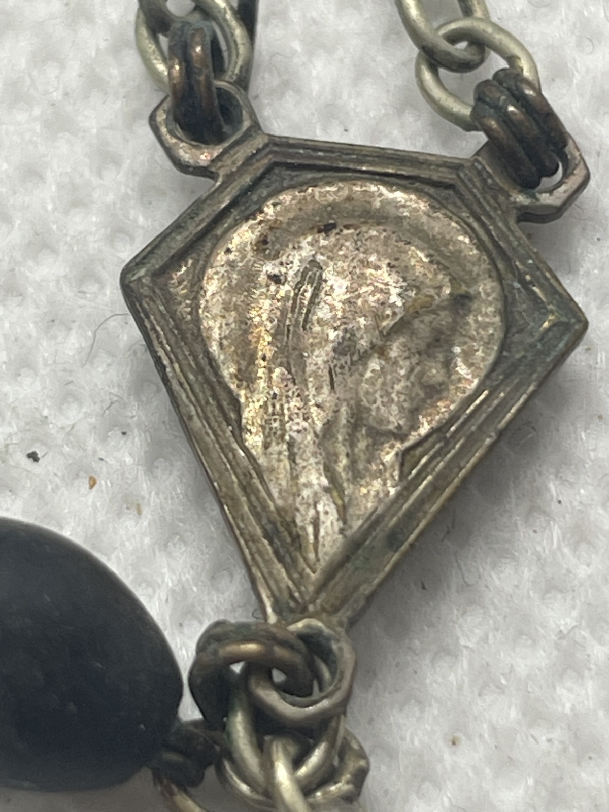 Antiker französischer Rosenkranz mit Zuhang 2.Hälfte 19.Jhdt.