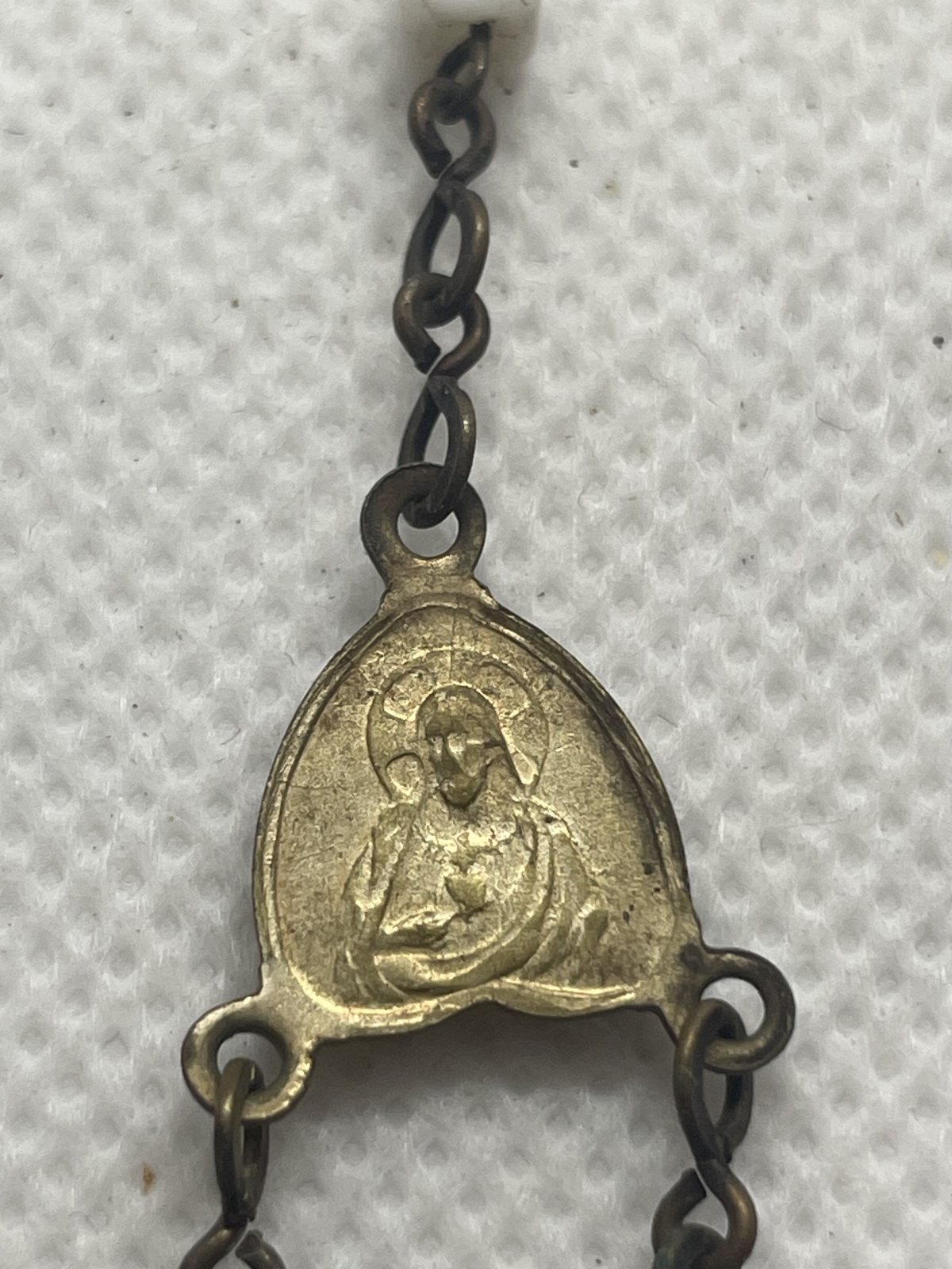 Antiker perlmutt Rosenkranz