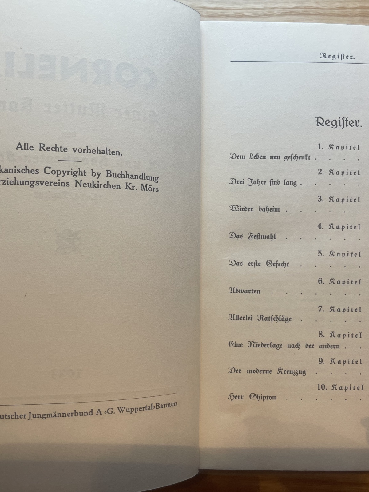 Cornelia - Einer Mutter Kampf - U.van Hoogstraten-Schoch 1933