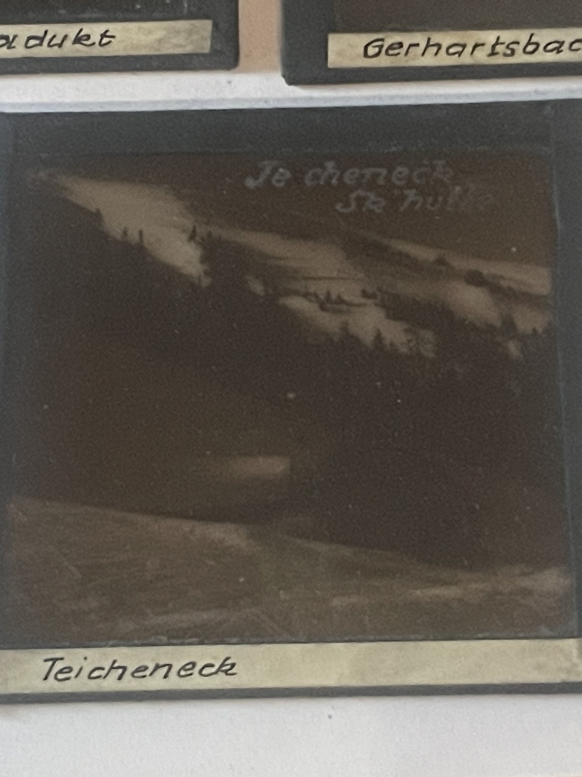Gaslicht Diapositiv-Platten Lainer & Hrdliczka - 11 Stück von Eisenerz und Umgebung um die Jahrhundertwende