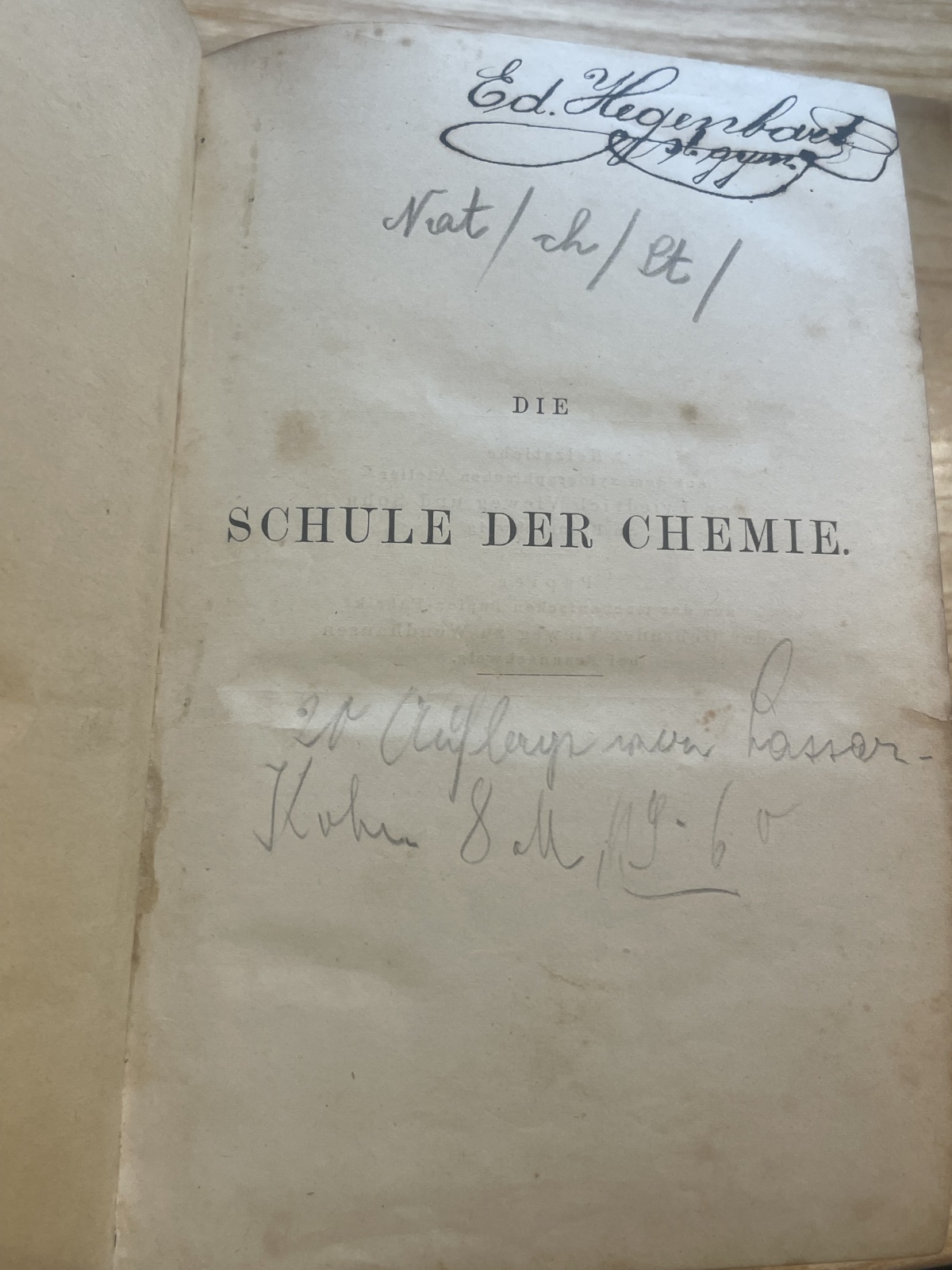 Schule der Chemie - J.A. Stöckhardt 1881