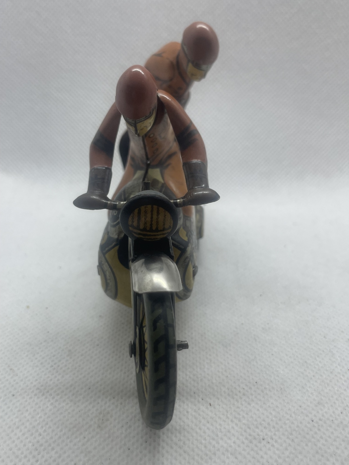 CKO Kellermann Blechspielzeug Motorradfahrer,  Nr.353, 40er Jahren US Zone - mit Schlüssel - fährt!!!