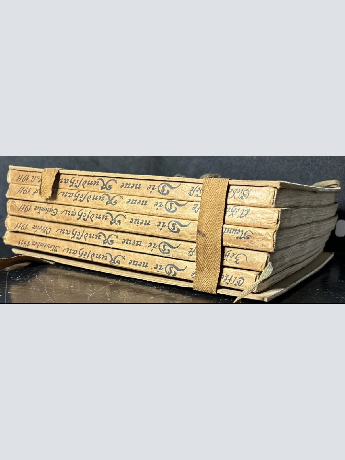 Antikes 1911 Deutsches Kulturjournal Set 5 Bücher im Originalordner Oskar Bee