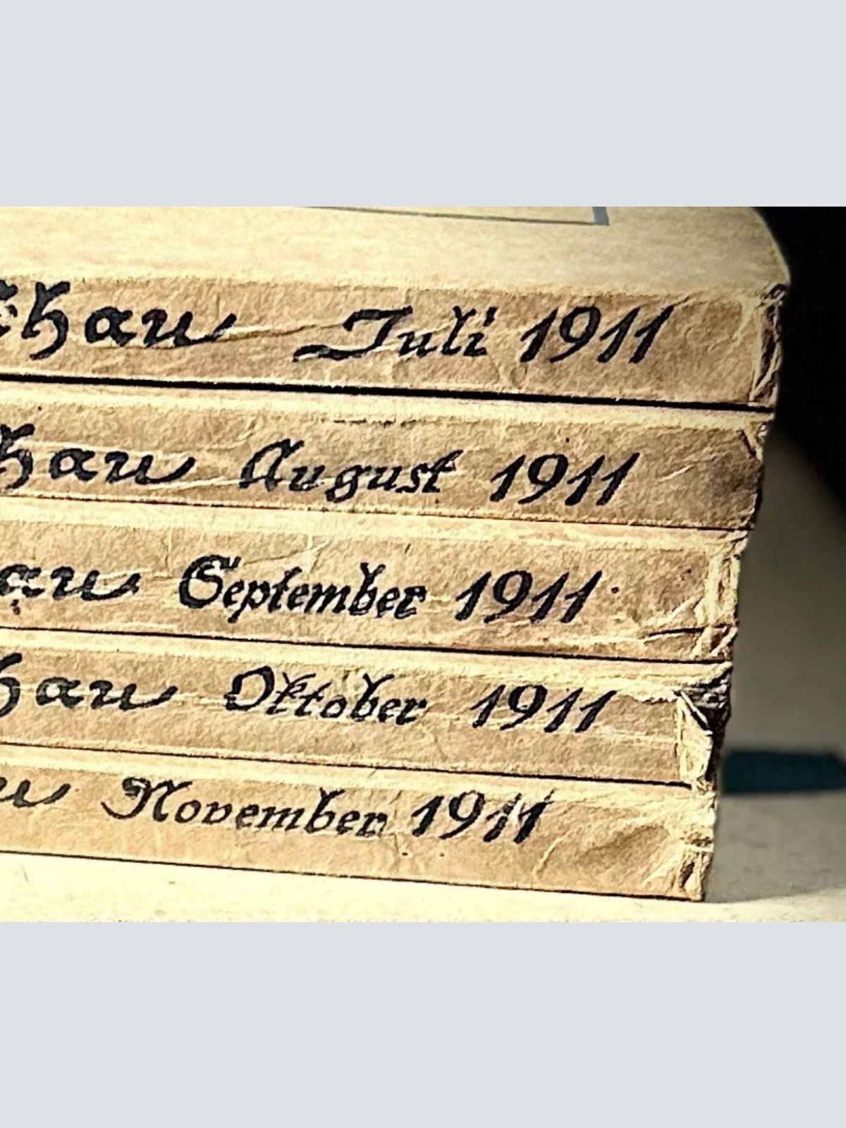 Antikes 1911 Deutsches Kulturjournal Set 5 Bücher im Originalordner Oskar Bee