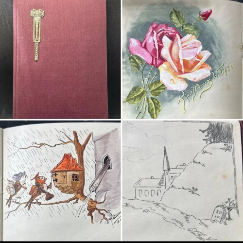 1930“ Persönliches Tagebuch der österreichischen Dichterin und Malerin mit Gedichten und Zeichnungen