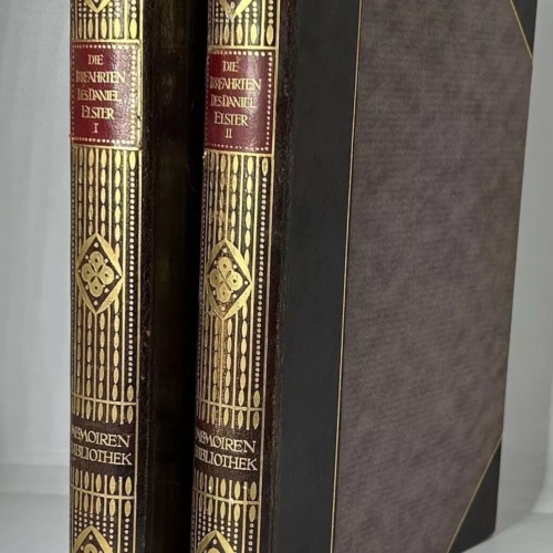 Seltenes antikes 1911 Deutsche Werke von Daniel Elster Seltenes Set von 2 Büchern
