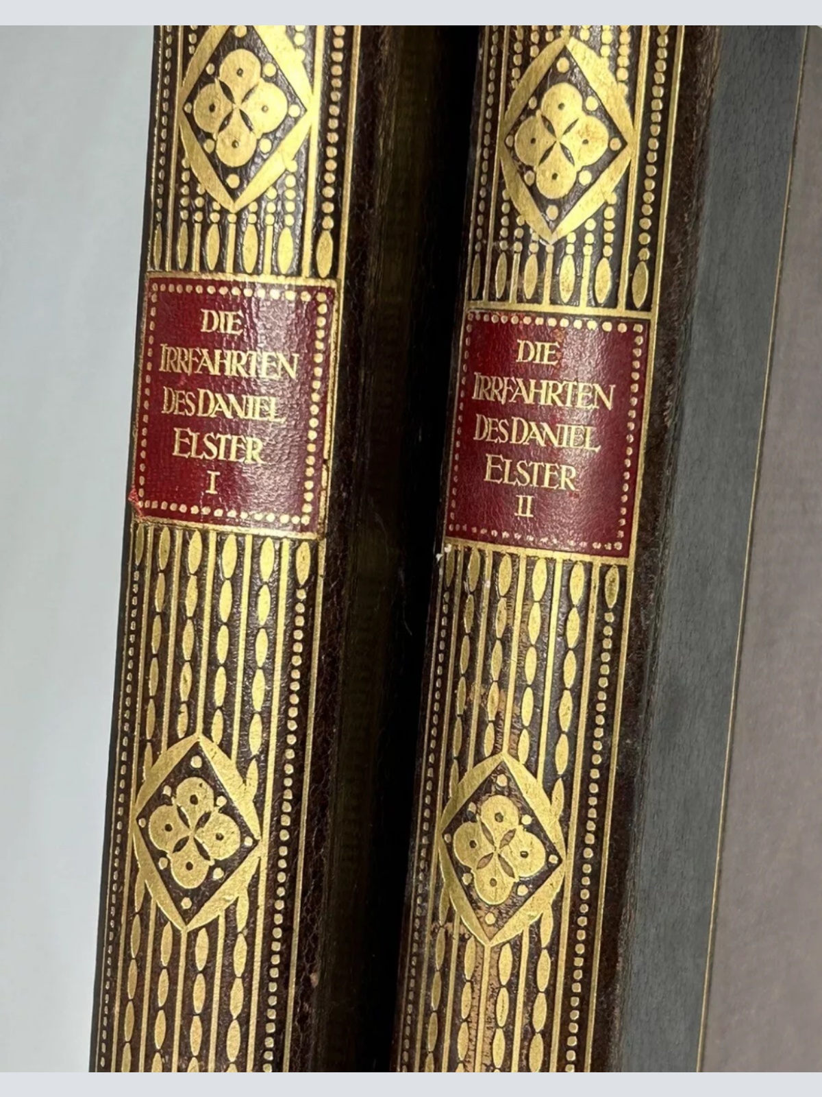 Seltenes antikes 1911 Deutsche Werke von Daniel Elster Seltenes Set von 2 Büchern