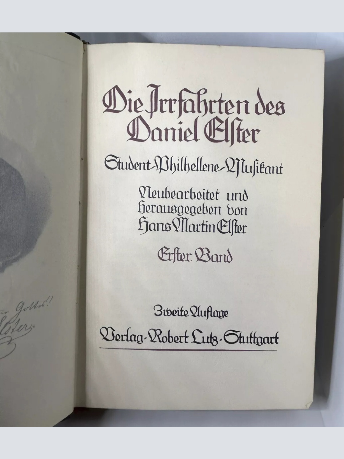 Seltenes antikes 1911 Deutsche Werke von Daniel Elster Seltenes Set von 2 Büchern