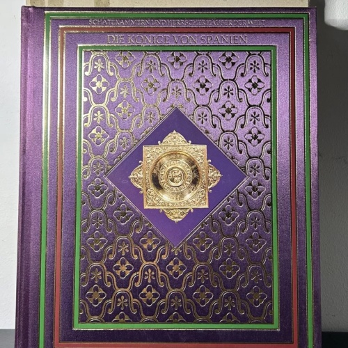 Die Könige von Spanien - Buch "Schätze der Welt" - Hardcover-Schlafhülle