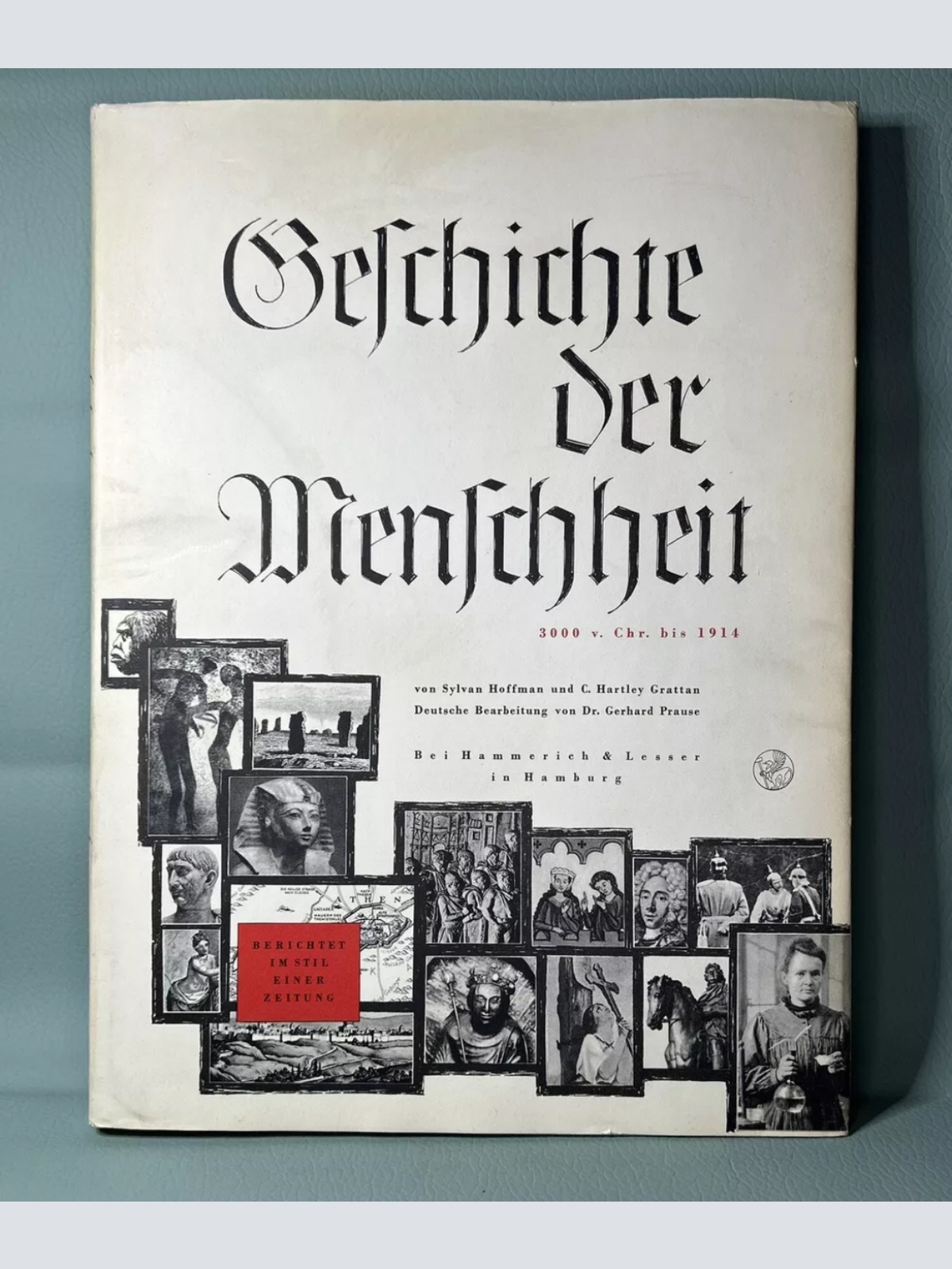 1966 Geschichte der Welt in Zeitungsschlagzeilen Seltenes antikes Buch