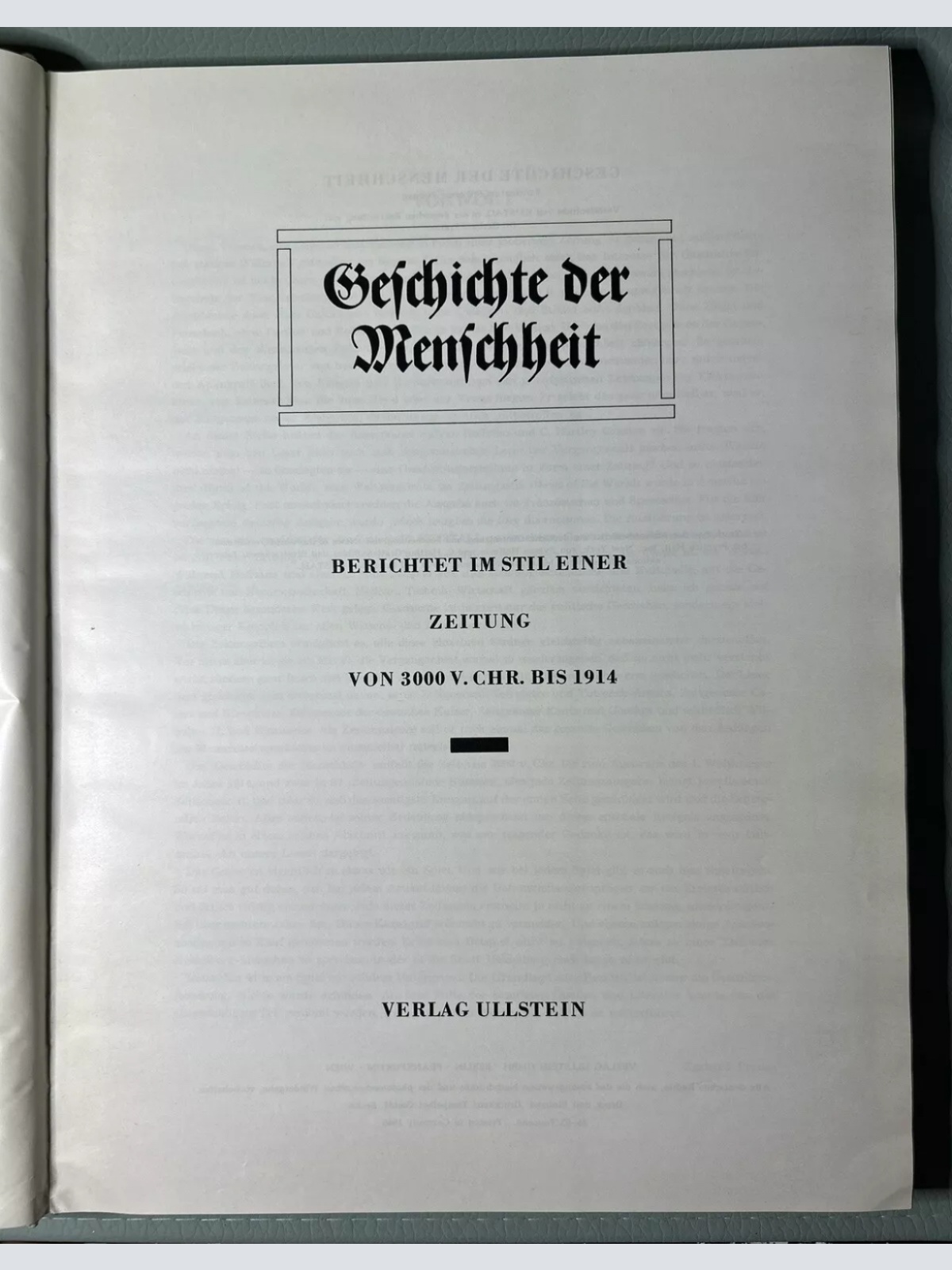 1966 Geschichte der Welt in Zeitungsschlagzeilen Seltenes antikes Buch