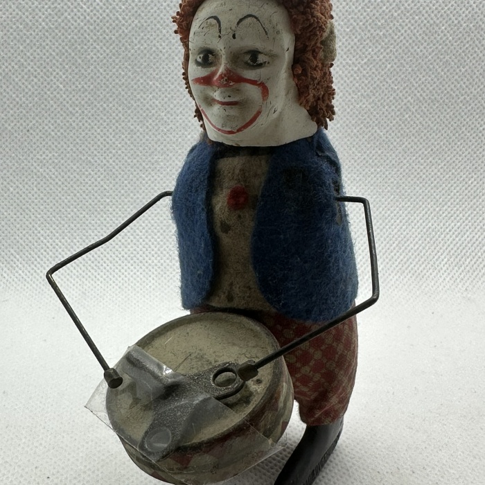 Rarität - Schuco Clown mit Trommel - Arme fehlen