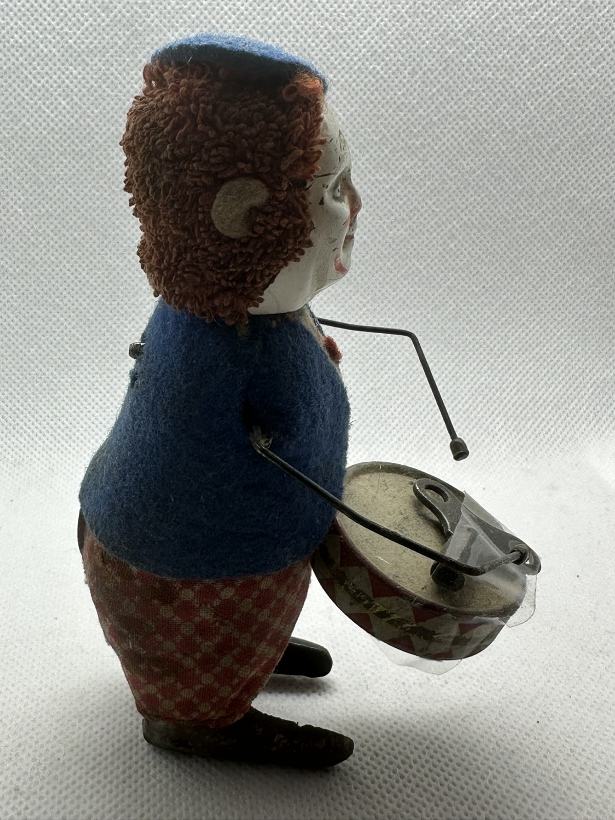 Rarität - Schuco Clown mit Trommel - Arme fehlen