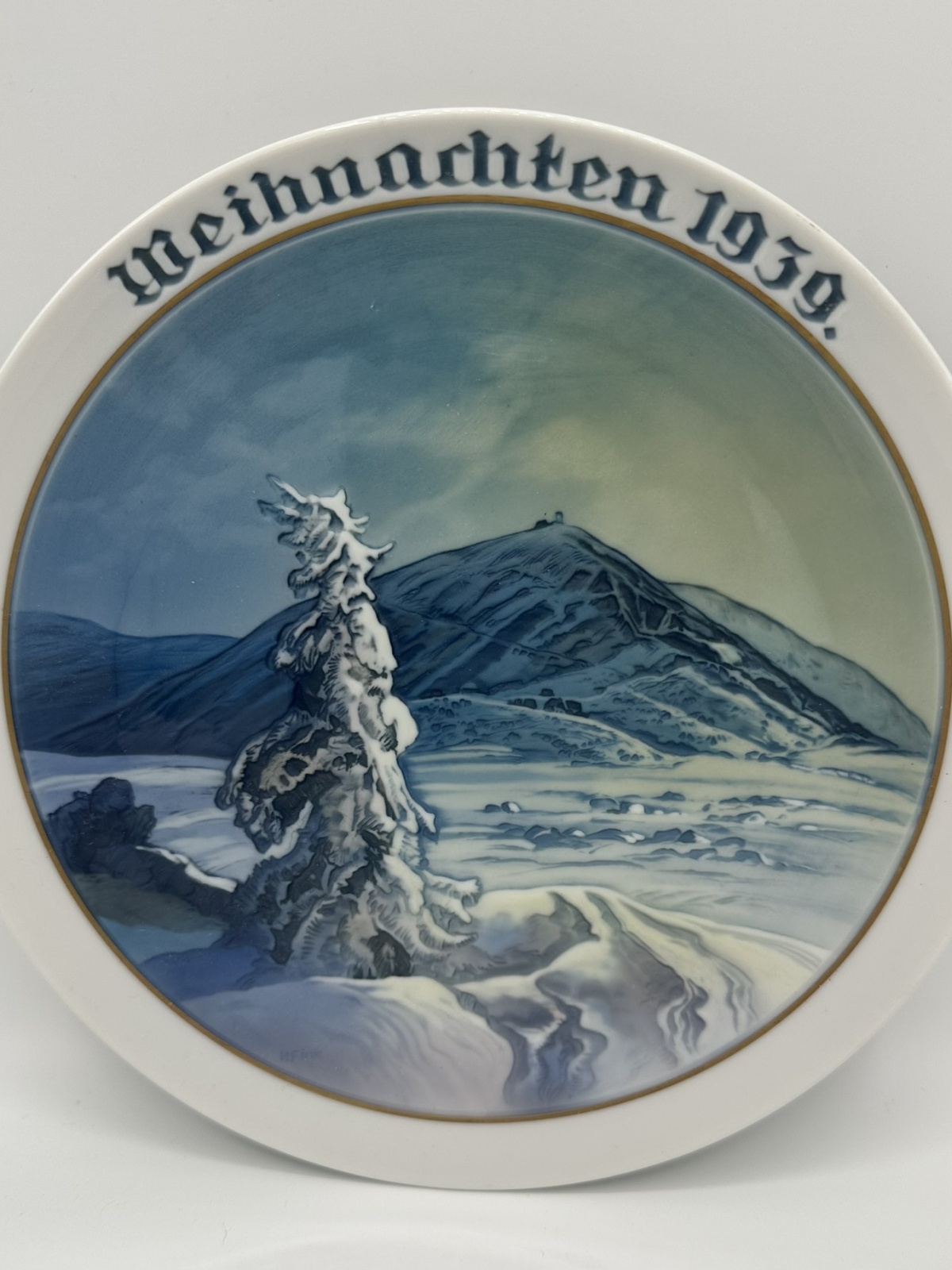 Seltenes Rosenthal Weihnachtsteller von 1939