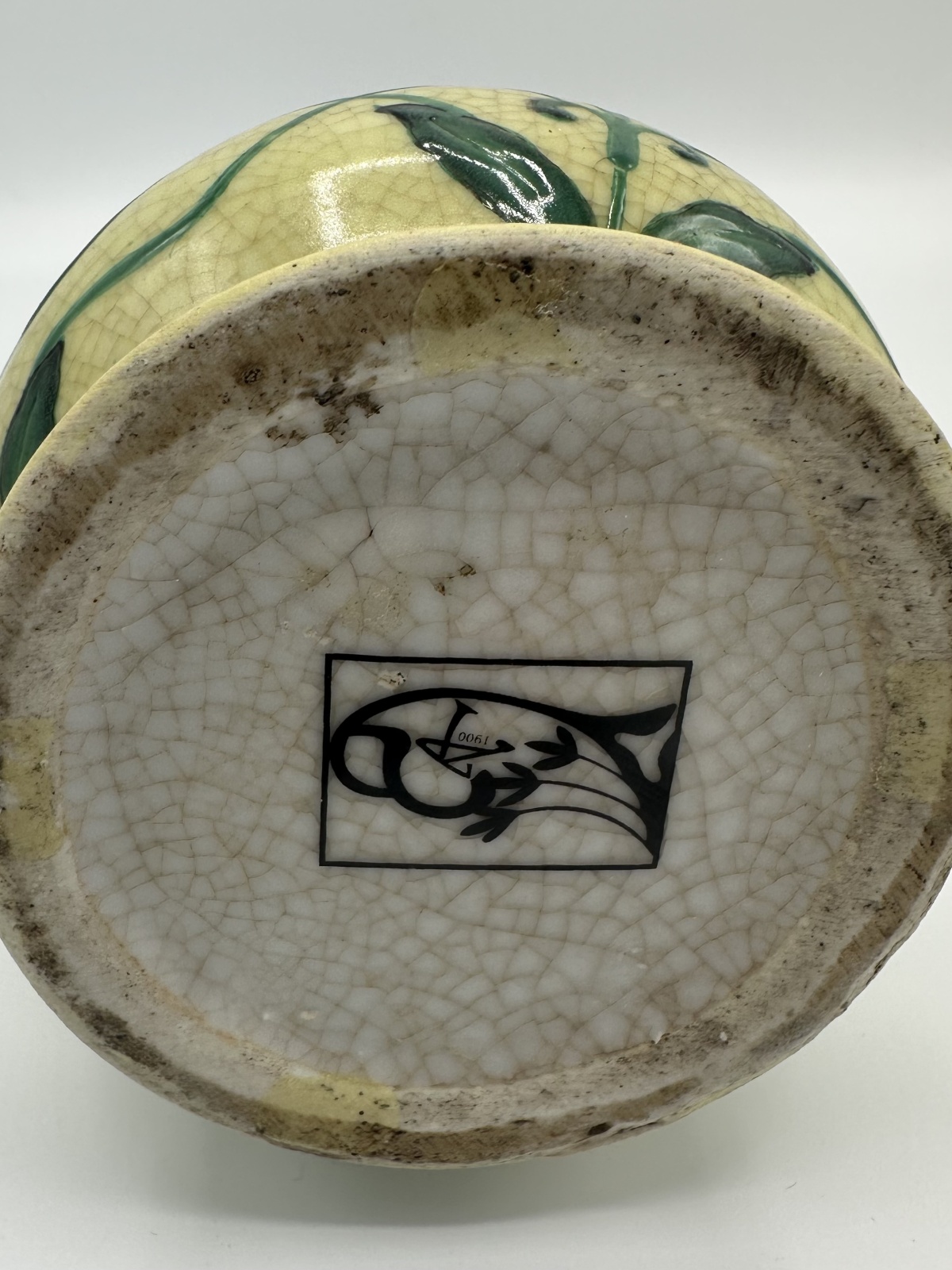 Art Deco Jugendstil Vase oder Karaffe mit Meerjungfrau