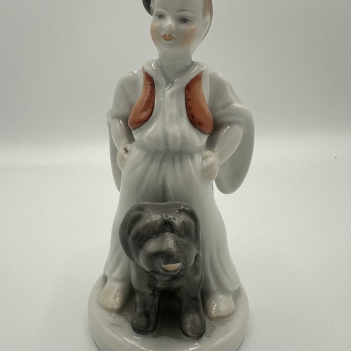 Herend Hirtenjunge mit Hund
