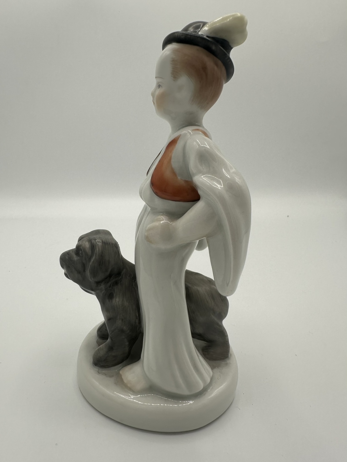 Herend Hirtenjunge mit Hund