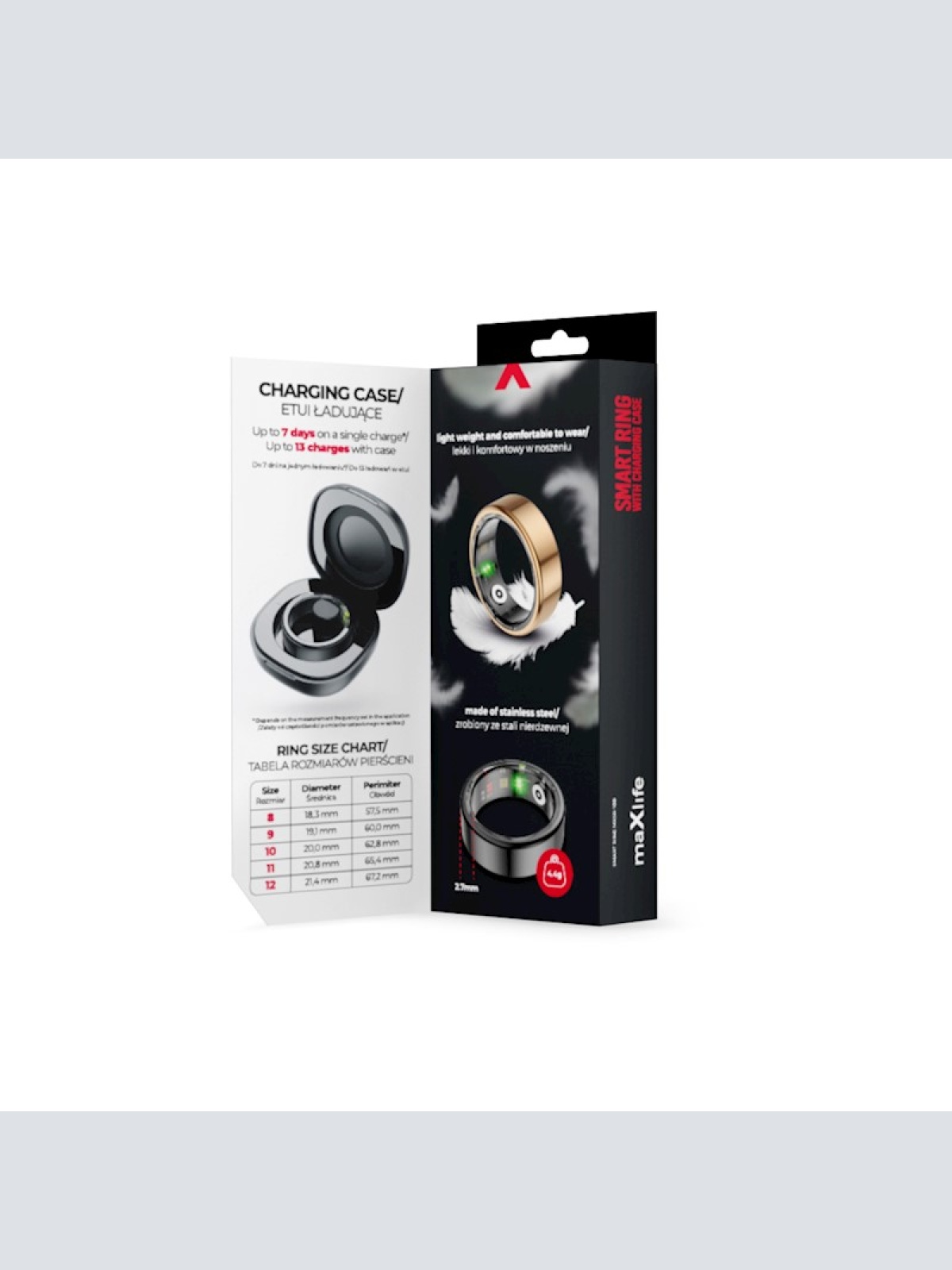 Mlife smart ring MXSR 100 black size 10 smartring24.com