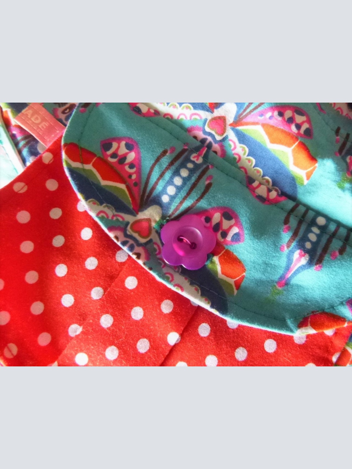 Umhängetasche Handtasche Schultertasche Kunterbunt Platzwunder mit vielen Details