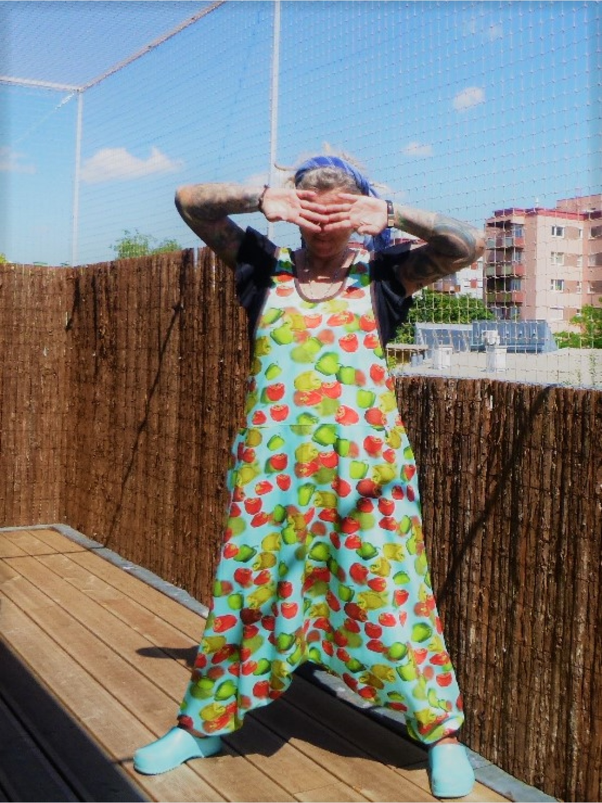 Jumpsuite Jumper Overall "Paprika" im Haremslook Einheitsgröße