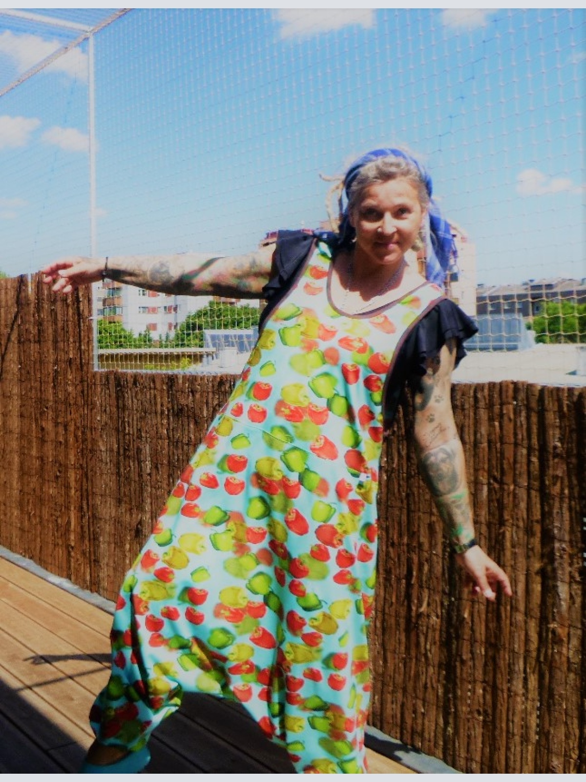 Jumpsuite Jumper Overall "Paprika" im Haremslook Einheitsgröße