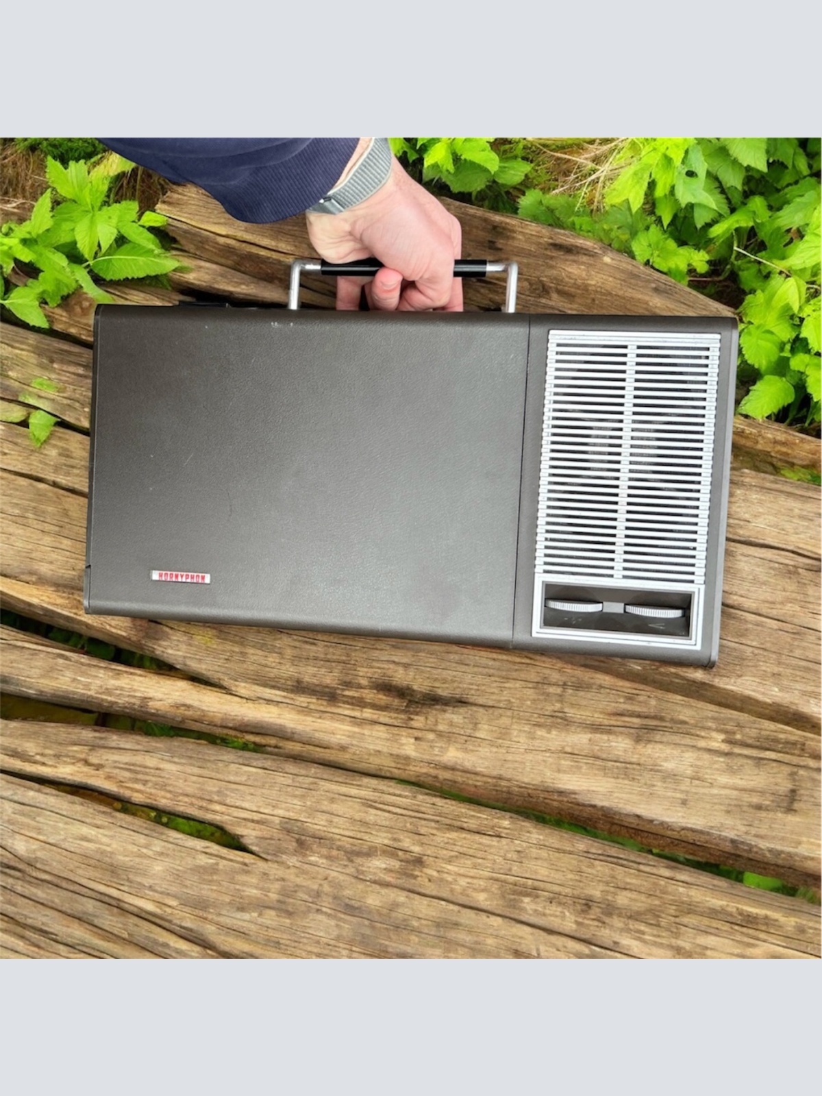 Vintage Hornyphon Plattenspieler