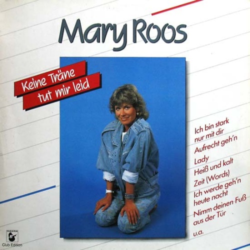LP / Mary Roos ‎– Keine Träne Tut Mir Leid