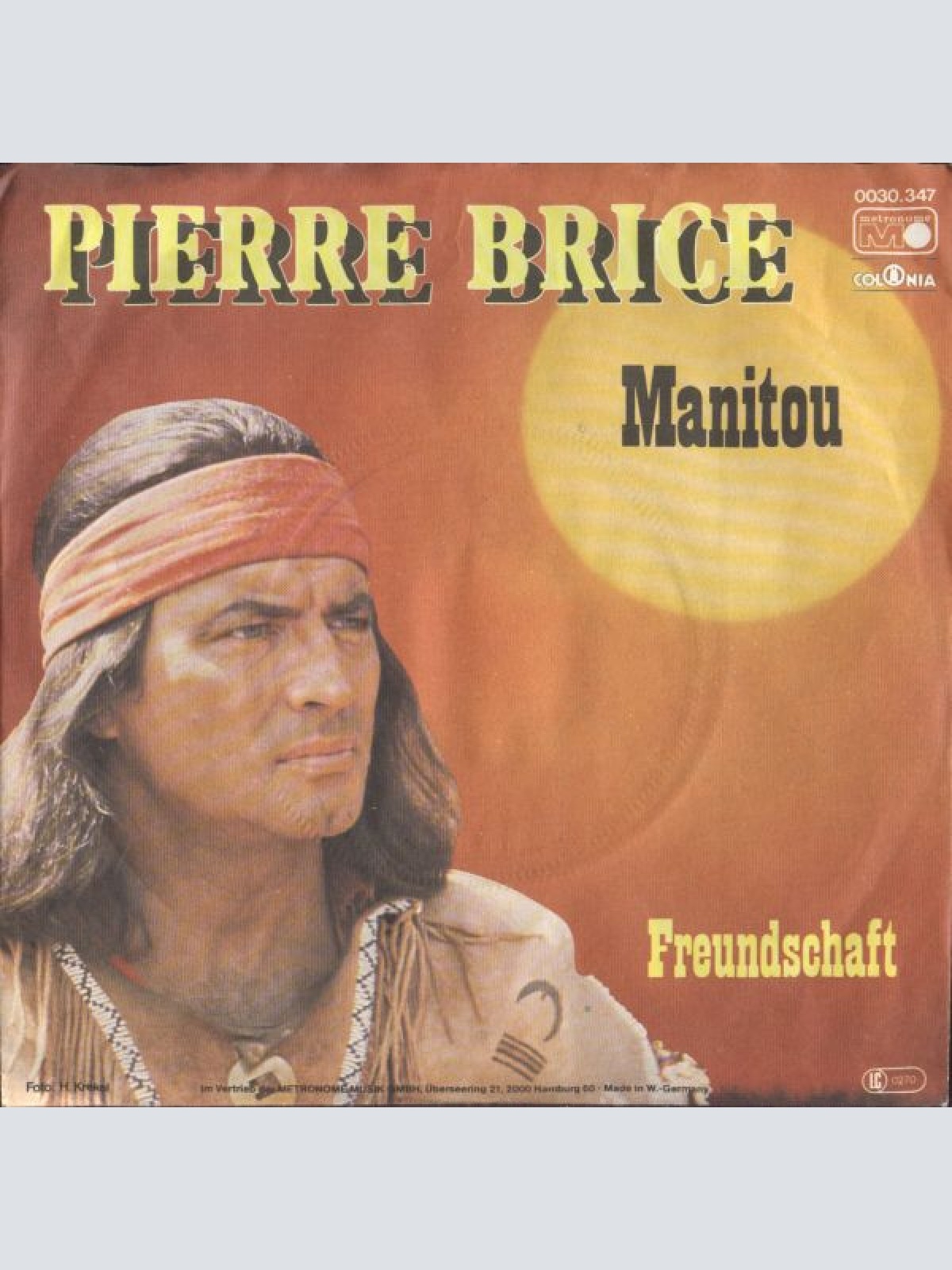 SINGLE / Pierre Brice ‎– Manitou