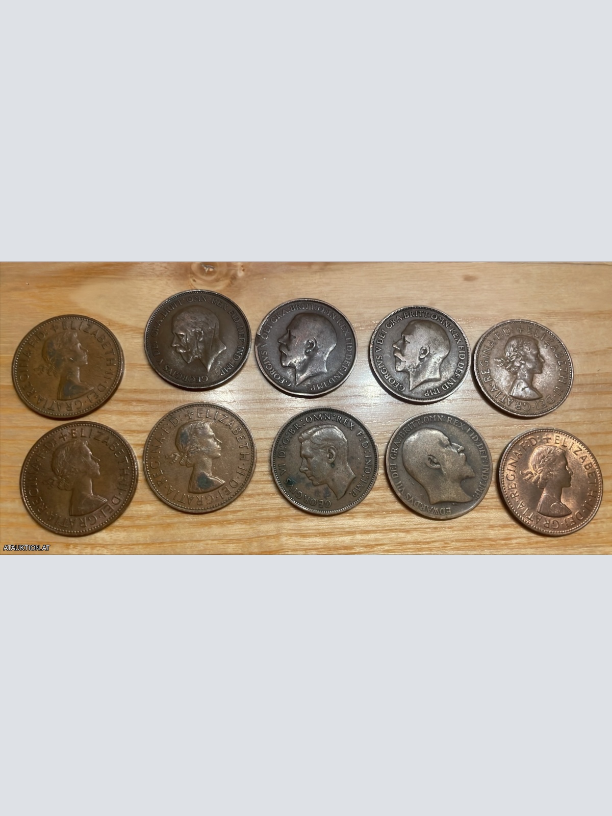 10 Stk. One Penny Münzen