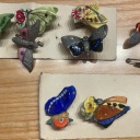 WHW Porzellanabzeichen Schmetterlinge