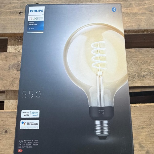 Glühbirne - Philips hue E27 - 550 - Funktioniert mit Alexa & Google