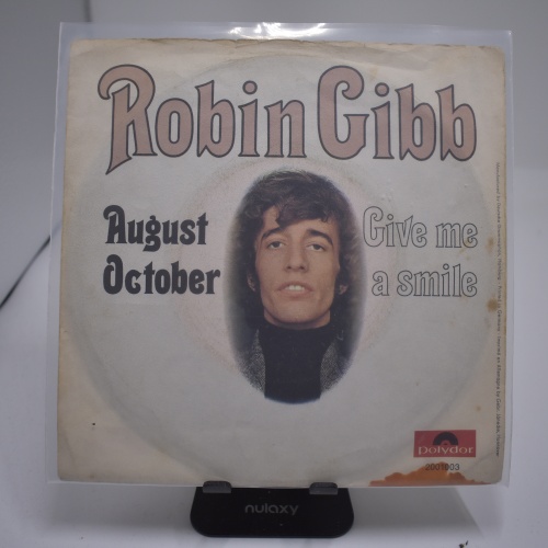 Single / Robin Gibb – August October / Give Me A Smile