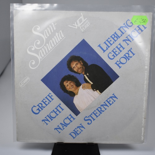 Single / Sam-Samanta – Greif Nicht Nach Den Sternen / Liebling Geh Nicht Fort