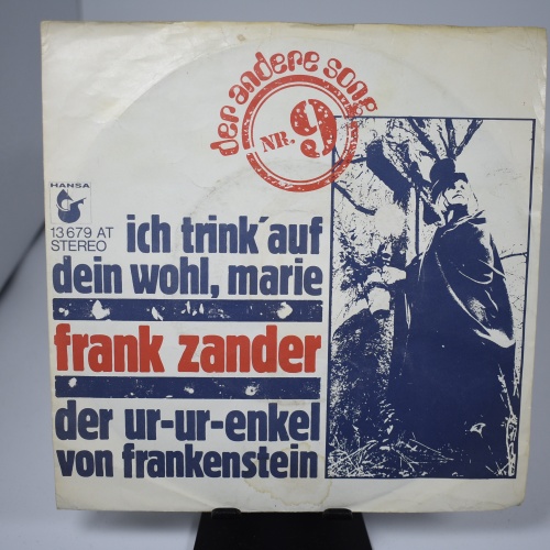 Single / Frank Zander – Ich Trink' Auf Dein Wohl, Marie / Der Ur-Ur-Enkel Von Frankenstein