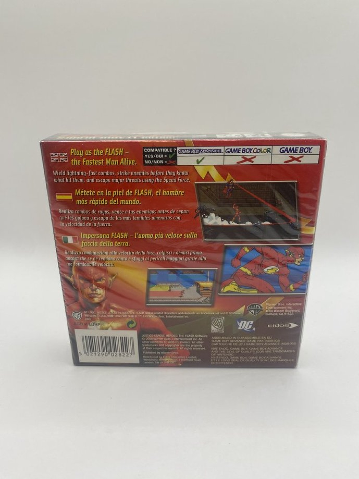Nintendo Gameboy Advance Spiel The Flash Justice League Heroes - NEU SEALED