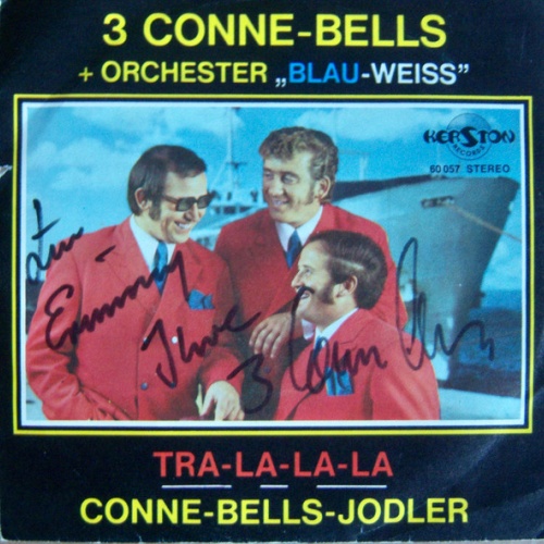 Vinyl / 3 Conne-Bells + Orchester "Blau-Weiss" - Tra-La-La-La